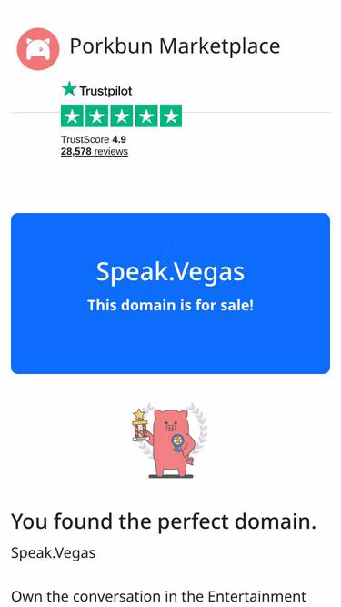 Screenshot of speak.vegas