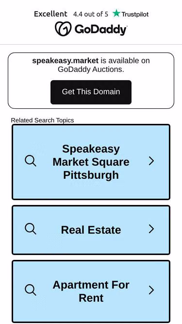 Screenshot of speakeasy.market