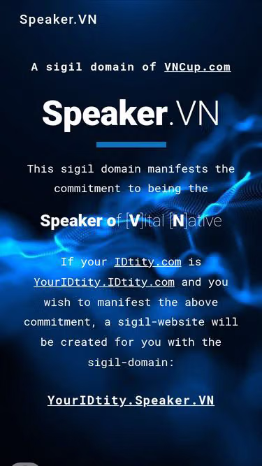 Screenshot of speaker.vn