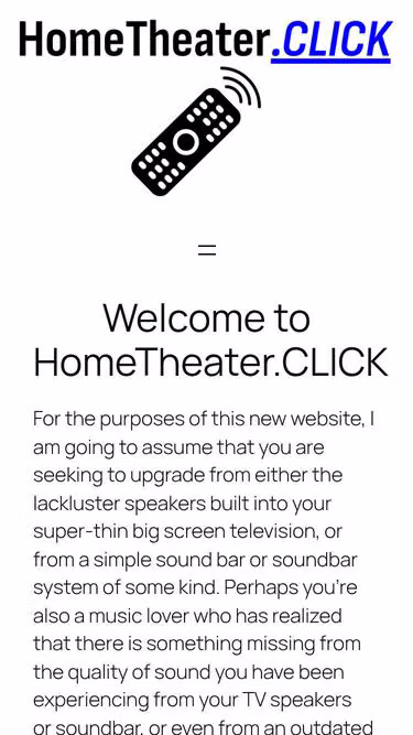 Screenshot of speakers.click