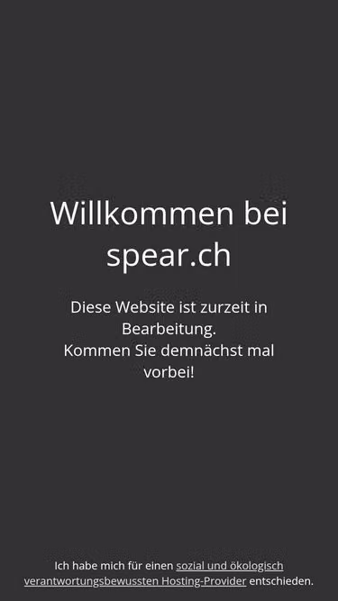 Screenshot of spear.ch