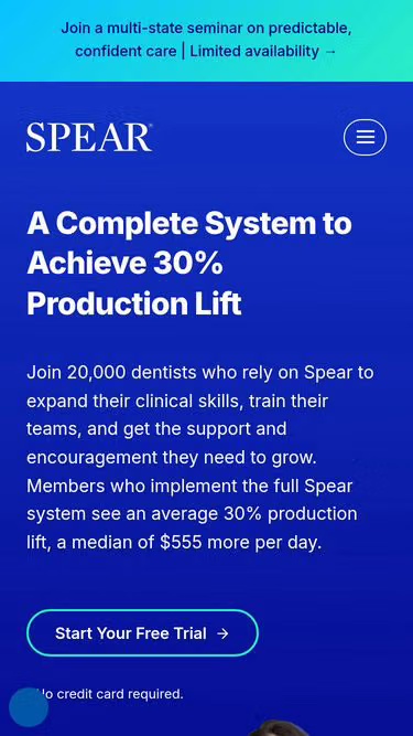 Screenshot of spear.education