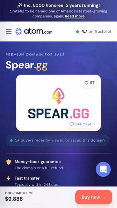 Screenshot of spear.gg