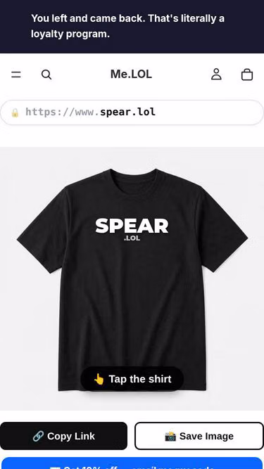 Screenshot of spear.lol