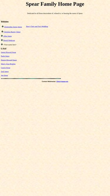 Screenshot of spear.org