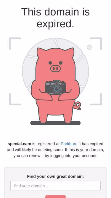 Screenshot of special.cam