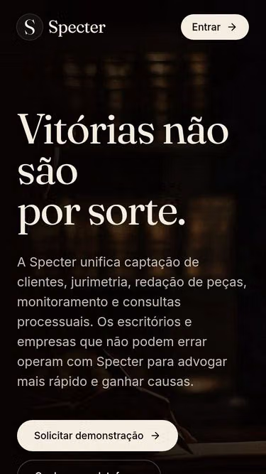 Screenshot of specter.ia.br