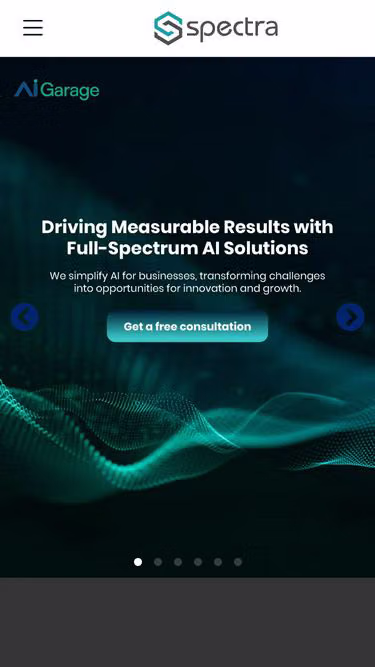 Screenshot of spectra.com.sg