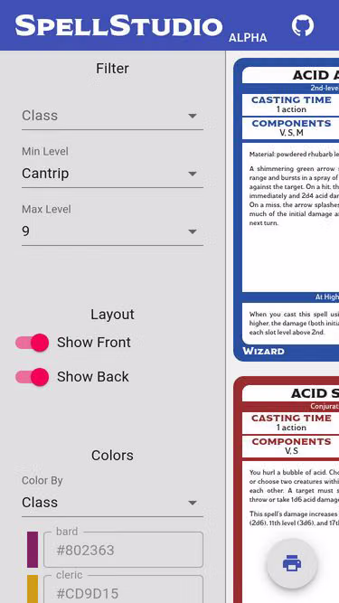 Screenshot of spell.studio