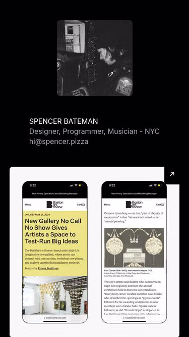 Screenshot of spencer.pizza