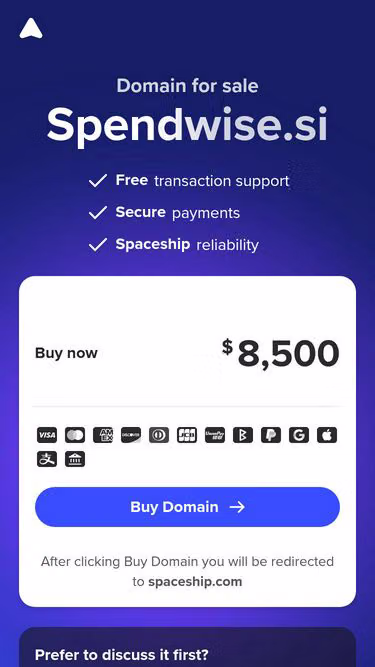 Screenshot of spendwise.si