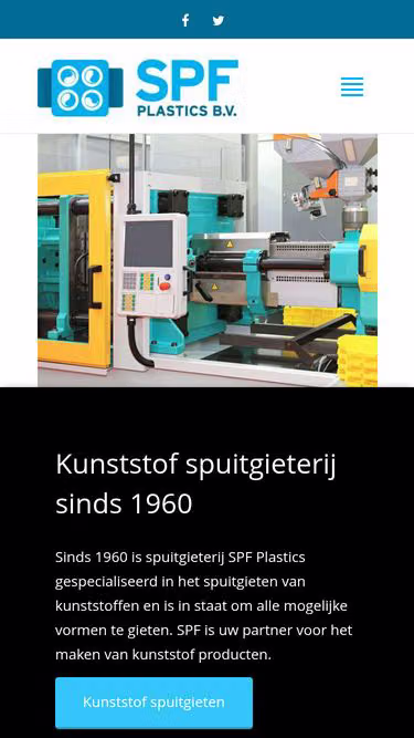 Screenshot of spf.nl