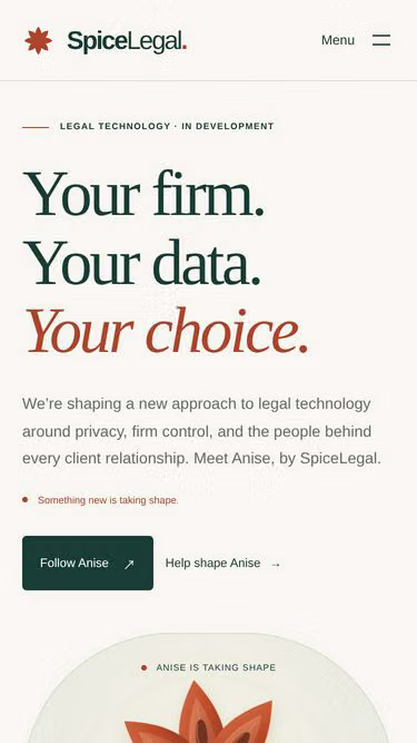 Screenshot of spice.legal