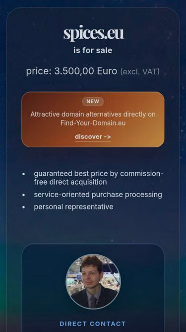 Screenshot of spices.eu