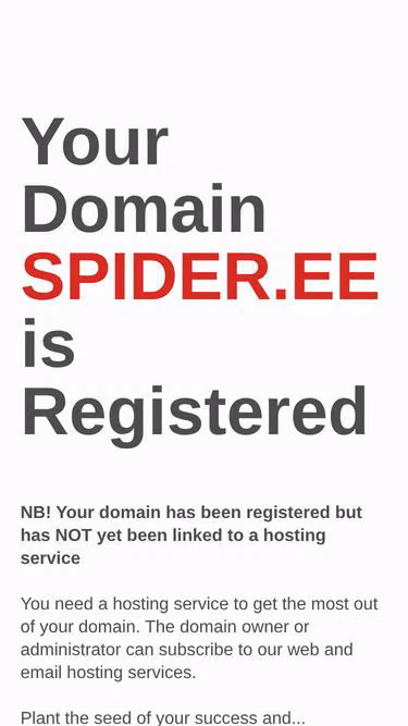 Screenshot of spider.ee