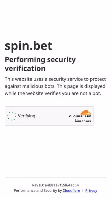 Screenshot of spin.bet