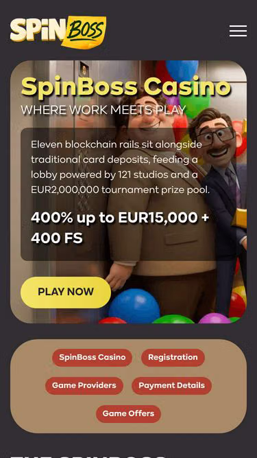 Screenshot of spinboss.onl