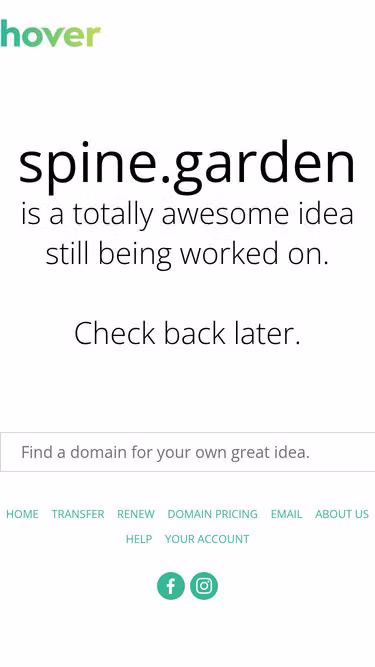 Screenshot of spine.garden