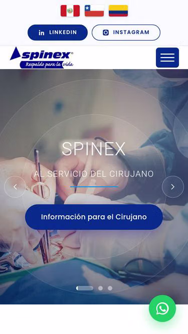 Screenshot of spinex.pe