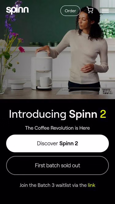 Screenshot of spinn.com