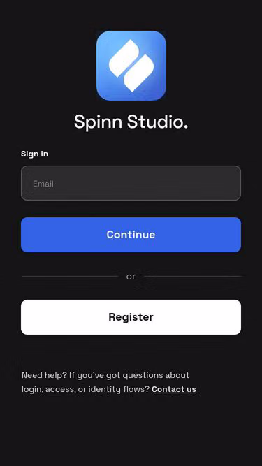 Screenshot of spinn.studio