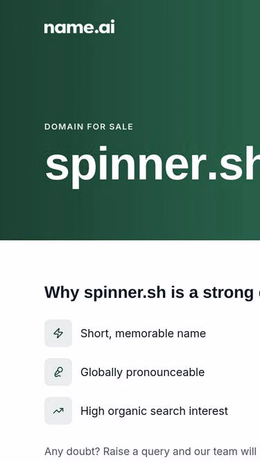 Screenshot of spinner.sh