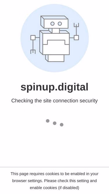 Screenshot of spinup.digital