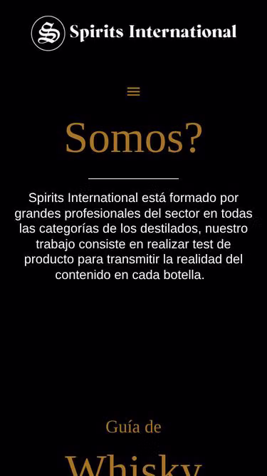 Screenshot of spirits.international