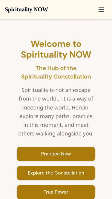Screenshot of spirituality.now