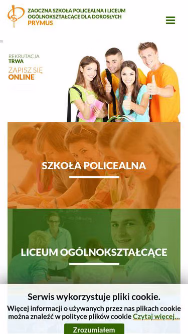 Screenshot of spo.edu.pl