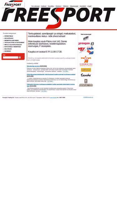 Screenshot of sponser.ee