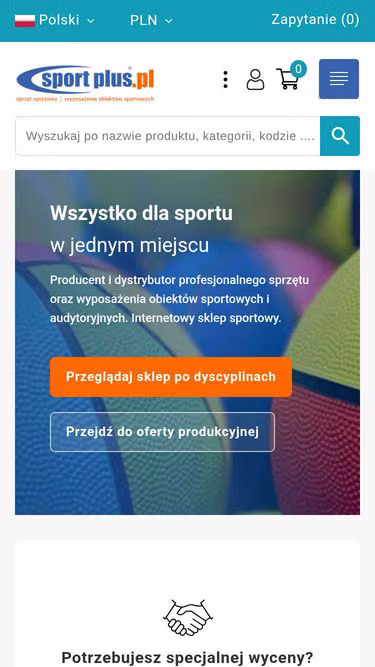 Screenshot of sportplus.com.pl
