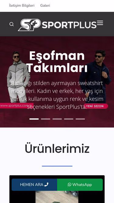 Screenshot of sportplus.com.tr