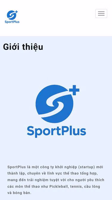Screenshot of sportplus.com.vn