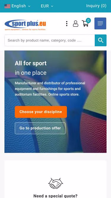 Screenshot of sportplus.eu