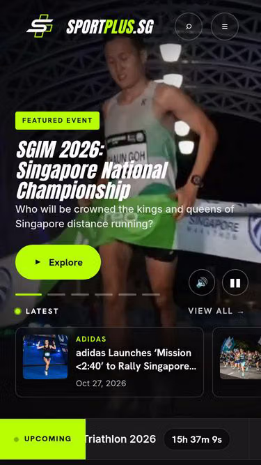 Screenshot of sportplus.sg
