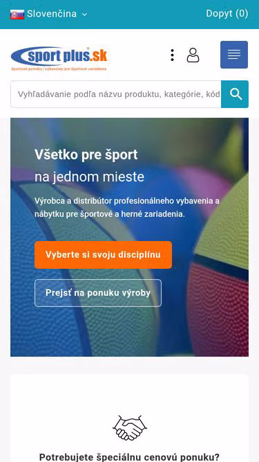 Screenshot of sportplus.sk