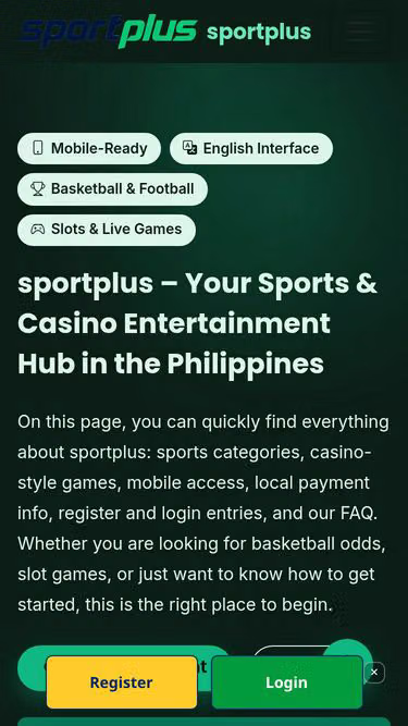 Screenshot of sportplus.win