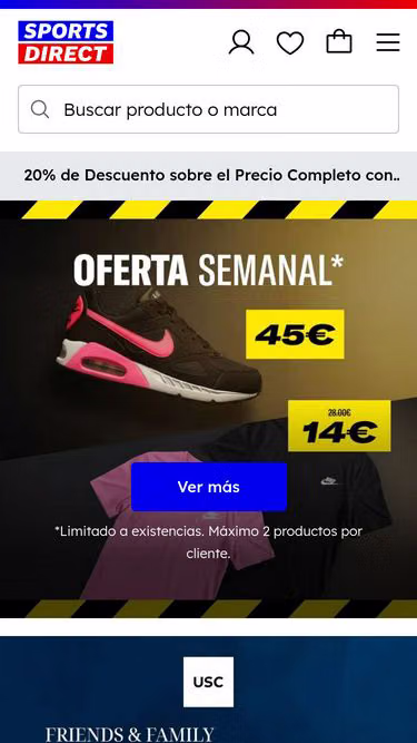 Screenshot of sportsdirect.es