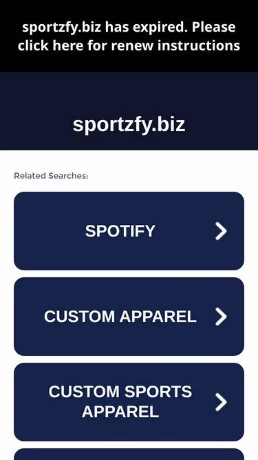 Screenshot of sportzfy.biz
