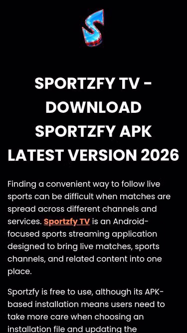 Screenshot of sportzfy.my