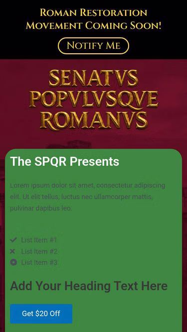 Screenshot of spqr.mn