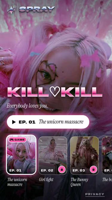 Screenshot of spray.watch