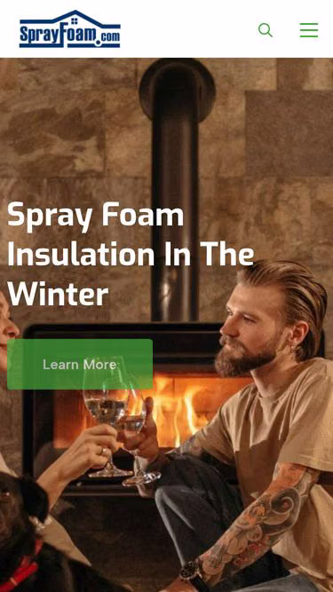 Screenshot of sprayfoam.com