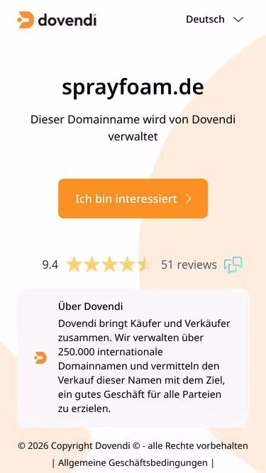 Screenshot of sprayfoam.de