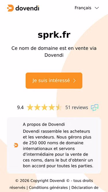 Screenshot of sprk.fr