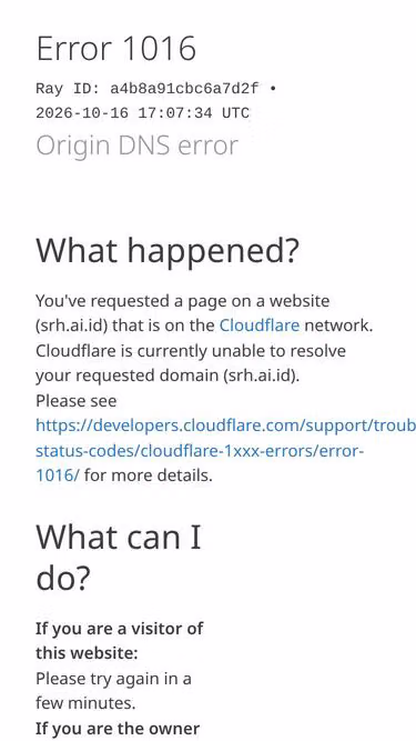 Screenshot of srh.ai.id