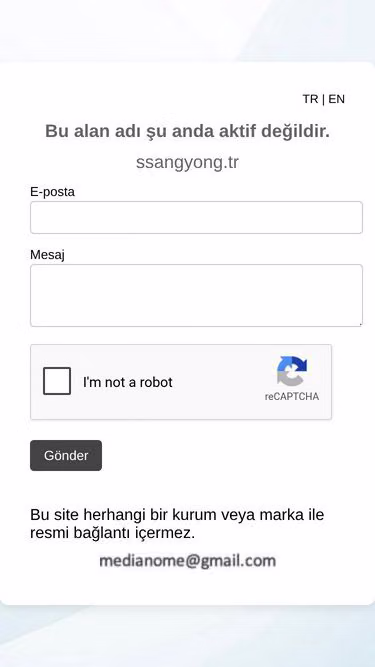 Screenshot of ssangyong.tr