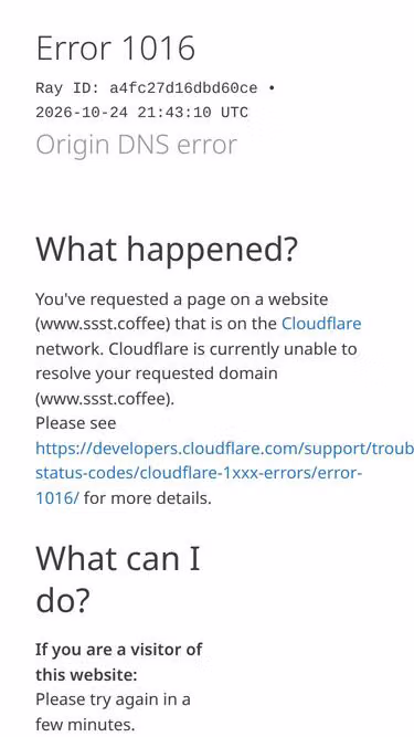 Screenshot of ssst.coffee