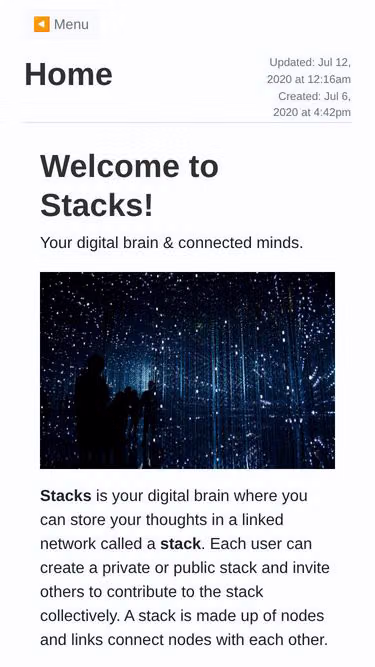 Screenshot of stacks.so